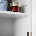 Miniatyrbillede 5 af 7: Rootz White Vægmonteret - Enkeltdørs badeværelsesskab - B40 x D23 x H52cm