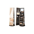 Miniatyrbillede 1 af 8: Rootz smykkeskab - Armoire - Organizer - Fuldlængde spejl - 3 hylder - 40cm x 36cm x 140cm