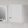 Miniatyrbillede 2 af 7: Rootz White Vægmonteret - Enkeltdørs badeværelsesskab - B40 x D23 x H52cm