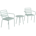 Miniatyrbild 1 av 6: Rootz Trädgårdsmöbler Set - Balkong Bistro Set - 2-delat - Fällbar - Modern Design - Soffbord - Stål - Grön - 51 x 58 x 78 cm