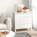 Miniatyrbillede 7 af 7: Rootz kommode - Skænk - Lydsvag åbning/lukning - Anti-tip - Spånplade - Hvid - 79 x 39,5 x 80,5 cm