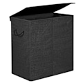 Pikkukuva 1 / 8: Rootz Black Laundry Basket - Pyykkikorit kannella - Taitettava - 69,25 x 39,4 x 5,6 cm