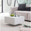 Pikkukuva 2 / 7: Rootz-sohvapöytä puinen 60 x 60 x 35,5 cm lastulevy - Sohvapöytä Sohvapöytä Moderni - Sivupöytä Neliön muotoinen Valkoinen - Design sohvapöytä oleskel