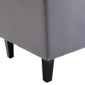 Miniatyrbillede 6 af 8: Rootz Single Chair - Wing Chair - Afslapningsstol - Tuftet Design Stol - Hævede ben Stol - Stilfuldt hævet bendesign - Grå - 67 X 70,5 X 97 Cm