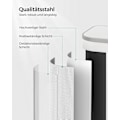 Miniatyrbillede 4 af 8: Rootz White skraldespand - Affaldsbeholder - Skraldespand - Stål & PP-plast - 36,6 cm x 30 cm x 42,5 cm - 20L Kapacitet. Perfekt til hjemmet eller kon