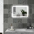 Miniatyrbild 2 av 10: Rootz badrumsspegel - LED sminkspegel - Touch Switch - Justerbar belysning - Anti-dimma - Minnesfunktion - Väggmonterad - 50cm x 4cm x 70cm