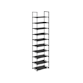 Miniatyrbillede 1 af 7: Rootz Skostativ - Skostativ med 10 niveauer - Skoopbevaringsstativ - Skoopbevaring - Skoskab - Fritstående skostativ - Skostativbænk - Sort - 45 x 28