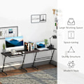 Pikkukuva 10 / 10: Rootz Desk - Office Desk - Gaming Desk - L Shape Desk - Black - 210 x 50 x 73.5 cm