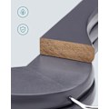 Pikkukuva 3 / 8: Rootz 20 Pack Harmaa-hopea vaateripustimet - Vaahterapuiset ripustimet - Metalliset koukkuripustimet - Kevyt - Tilaa säästävä - Kestävä - 44,5 cm x 23