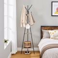 Miniatyrbillede 3 af 8: Rootz Tree Coat Stand - Knagerække - Tøjorganisering - Spånplader og stål - 49,5 cm x 49,5 cm x 179 cm - Greige Black - 3,3 kg - Nem montering