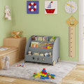 Miniatyrbild 2 av 9: Rootz barnbokhylla - Bokhylla för barn - Barnrumsmöbler - Säkra, giftfria material - Engagerande stjärndesign - Mobil med tysta hjul - 62 cm x 57 cm x
