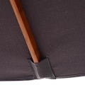 Miniatyrbillede 5 af 7: Rootz Parasol - Sammenklappelig haveparasol - Strandparasol - 3-trins Justerbar - Grantræ + Polyester - Mørkegrå - 200 x 150 x 230 cm