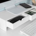 Miniatyrbild 5 av 7: Rootz Monitor Stand Datorskärm- Monitor Stand Monitor- Riser Desk Organizer med 2 lådor