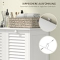 Pikkukuva 6 / 10: Rootz Pesukaappi - Pesulan järjestäjä - Lajitteluyksikkö - Tyylikäs ja kestävä MDF - 70 x 38 x 73 cm - valkoinen