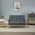 Miniatyrbild 2 av 8: Rootz Bäddsoffa - Soffa - Tvåsitssoffa - Dubbelsoffa - Grå - 115 cm x 66,5 cm x 73 cm