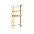 Pikkukuva 1 / 8: Rootz Bamboo WC-hylly - Kylpyhuoneen järjestäjä - Säilytysteline - Ympäristöystävällinen - Tilaa säästävä - Helppo koota - Luonnolliset värit - 26 cm