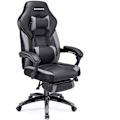 Miniatyrbillede 1 af 7: Rootz Gaming Chair - Kontorstol med fodstøtte - Sort-Grå