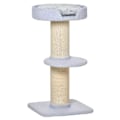 Pikkukuva 1 / 5: Rootz Cat Tree - Leikkipuu - Raaputustolppa alustalla - Sisal E1 lastulevypehmo - Vaaleansininen - 45 x 45 x 91 cm