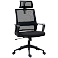 Miniatyrbillede 10 af 10: Rootz Justerbar kontorstol - skrivebordsstol - drejestol - Halsstøtte - sort - 60 cm x 64 cm x 102-112cm