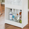 Miniatyrbild 9 av 10: Rootz justerbart barbord - Matbord - Väggmonterat bord - MDF-konstruktion - Utrymmesbesparande design - Justerbar höjd - Enkel montering - Vit - 110cm