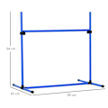 Miniatyrbillede 3 af 6: Rootz Dog Hurdle Set - Agility Hurdle Set - Dog Training Set - Dog Training Hurdles - Pet Agility Equipment - Dog Jumping Set - Hurdle Jumping Kit - B