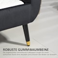 Pikkukuva 5 / 10: Rootz Velvet Penkki - Tummanharmaa - Säilytyspenkki - Vintage Design - Kapenevat kultaiset jalat - Hengittävä polyesteri - 107cm x 42cm x 65cm