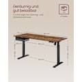 Miniatyrbild 6 av 8: Rootz Elektriskt stående skrivbord - Justerbart skrivbord - Sit Stand-skrivbord - Spånskiva/solid stål - 70cm x 160cm x 72-120cm - Whisper Quiet - 1,5