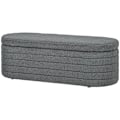 Miniatyrbild 1 av 10: Rootz Vadderad sängbänk - Förvaring Ottoman - Fönstersäte - 100 % polyester - Eucalyptus träram - 116cm x 41cm x 40,5cm