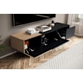 Miniatyrbillede 5 af 7: Rootz Modern Design TV Underskab - Lowboard - Eg Dekoration - Rektangulær opbevaring - Rummelig hylde - 150 cm x 40 cm x 40 cm