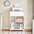 Miniatyrbillede 2 af 8: Rootz Rolling Printer Table - Movable Printer Stand - Portable Desk - Holder 65 kg - 63x88x42cm - Let samling