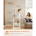 Miniatyrbillede 2 af 7: Rootz Cat-kradsestolpe - Kattetræ - Katteklatrestativ - Spånpladekonstruktion - Plysbeklædning - Sisal-reb - 55cm x 45cm x 138cm