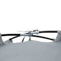 Miniatyrbillede 3 af 6: Rootz Telt - 2-3 personers telt - Campingtelt - Glasfiberdør - Med lynlåsnetvindue - Polyesterstof/netstof - Grå - 350L x 220W x 145H cm