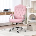 Miniatyrbillede 2 af 10: Rootz Ergonomic Office Chair - Skrivebordsstol - Drejestol - Fløjlsstof - Ekstra tyk polstring - Liggende funktion - 61cm x 61cm x 104-114cm