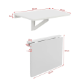 Miniatyrbild 5 av 6: Rootz- Fällbart Väggmonterat Drop-leaf-bord- Datorbord Barnbord Bord- Köksmatbord