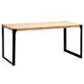 Miniatyrbillede 1 af 6: Rootz Industrial Dining Room Bord - Massivt bord - Rektangulært bord - Unikt håndlavet design - 180 cm x 90 cm x 76 cm