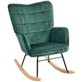 Miniatyrbillede 1 af 11: Rootz Rocking Stol - Glider Stol - Nursernestol - Tyk polstring - Beech Wood Runners - 98D X 71W X 101H CM - Understøtter op til 120 kg