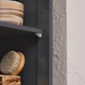 Miniatyrbillede 11 af 11: Rootz Højt badeværelsesskab - Slank opbevaringsorganisering - Vasketøjskurv - MDF og fyrretræ - Vægmonteret - 40 cm x 170 cm x 37 cm