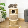 Miniatyrbillede 9 af 10: Rootz Cat House - Kattekradsestolpe - Kattetræ - Katteklatretræ Kattemøbler - 37,5 x 37,5 x 70 cm