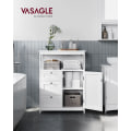Miniatyrbillede 2 af 8: Rootz White Badeværelsesskab - Opbevaringsenhed - Organizer - MDF-materiale - 90 kg bæreevne - 30 cm x 60 cm x 80 cm