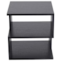 Pikkukuva 8 / 11: Rootz Side Table - 2-tier Side Table - Bed Table With Modern Design - Coffee Table For Office - Living Room - Dining Room - Black - 40 x 40 x 43 cm