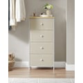 Miniatyrbillede 3 af 9: Rootz Opbevaringsskab - Garderobeskabe - Kommode - Spånpladestål - 30cm x 45cm x 91,7cm - Camel Yellow-Cream White