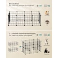 Miniatyrbillede 3 af 8: Rootz Black Metal Grid Storage Organizer - Wire Grid Rack - Grid Panel Organizer - Holdbar ABS-plastik - Alsidig opbevaringsløsning - Nem montering -
