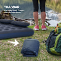 Miniatyrbild 7 av 10: Rootz luftmadrass för 2 personer - Uppblåsbar säng - Campingmadrass - Optimalt kroppsstöd - Snabb uppblåsning - Slitstark halkfri yta - 203cm x 152cm