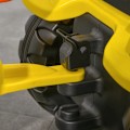 Miniatyrbillede 4 af 5: Rootz pedaltraktor med anhænger - Værktøj - Horn - Til børn fra 3 år og derover - Metalramme - Sort og gul - 133 x 42 x 51 cm
