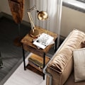 Miniatyrbillede 4 af 7: Rootz Sidebord - Sengebord - Plantestativ - Industriel Charm - 40L x 40W x 68H cm