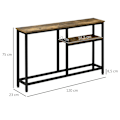 Miniatyrbillede 3 af 10: Rootz konsolbord - Sofabord - Entrébord - Industrielt design - Metal og spånplader - 120 cm x 23 cm x 75 cm