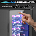 Pikkukuva 7 / 11: Rootz 20 pullon pieni viinijääkaappi - minijuomajäähdytin - hiljainen jäähdytys - 53L kapasiteetti - 43w x 45d x 64h cm