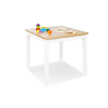Miniatyrbillede 1 af 3: Rootz Fenna Børnebord - Børnebord - Solid træbord - Holdbart design - 56,5 cm x 56,5 cm x 50,5 cm