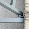 Pikkukuva 6 / 8: Rootz Polyrattan puutarhakalusteet - Puutarhakalusteet - Puutarhasetti - Loungesetti - Olohuoneen kalusteet Sivupöydällä - Alumiiniset tyynyt - Vaalea