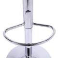 Miniatyrbillede 6 af 10: Rootz Barstol - Justerbar bordstol - Drejelig barstol - Komfortabel, Alsidig, Holdbar - Forkromet stål, Kunstlæder - 38cm x 35cm, Højde 84cm-106cm